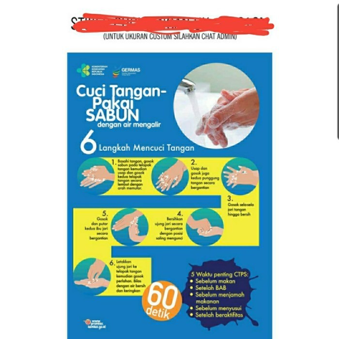 

stiker vinyl cuci tangan uk. 60x65cm