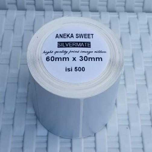 

Label Silvermate ukuran 60x30 isi 500 pcs