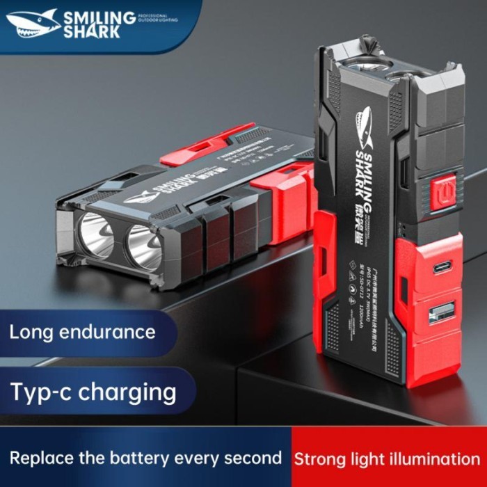 SMILLING SHARK SD-0712 Rechargeable Flash light Type C Charging