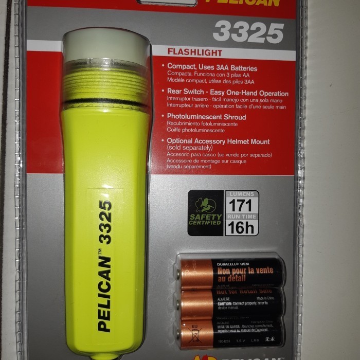 Pelican Flashlight 3325 / Senter Pelican 3325 Explotion Proof /3325