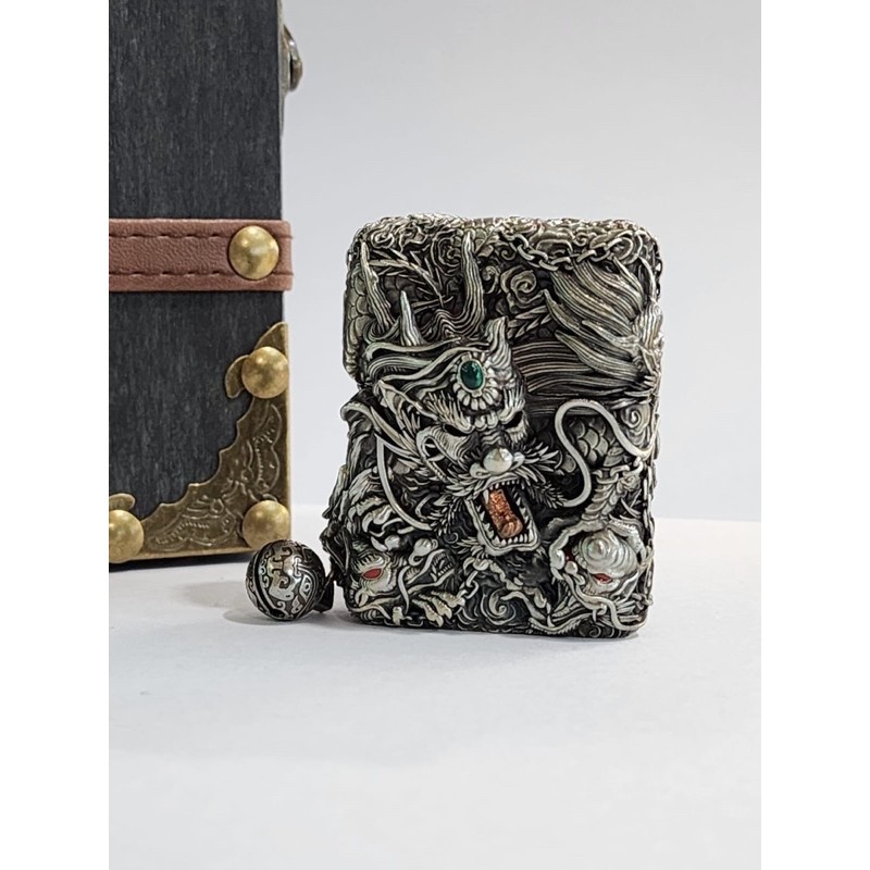 Original Zippo Dragon Jacket silver limited edition