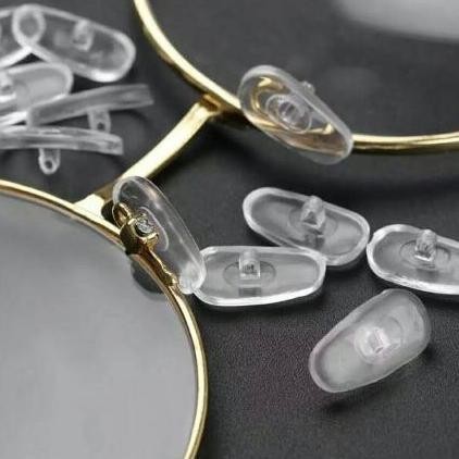 (SKR) Silicone Transparant Penyangga Hidung Untuk Kacamata / Silikon Karet NOSEPAD Ganjalan Hidung