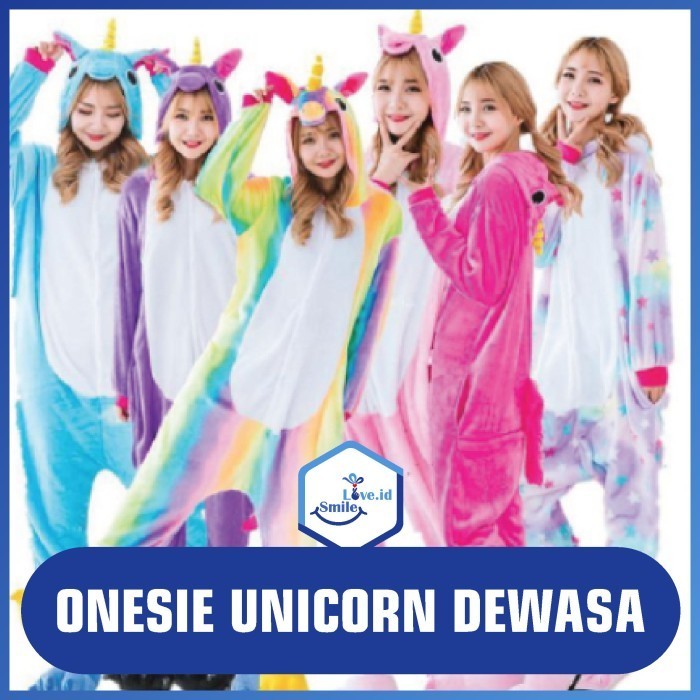 Baju Kostum Onesie Piyama Unicorn Dewasa