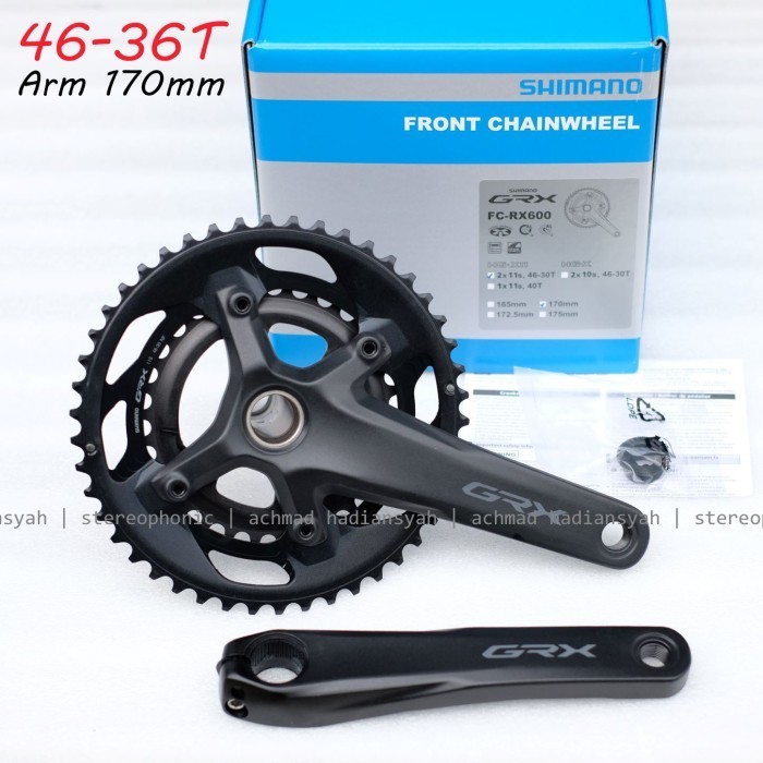 BNIB.. CRANK GRX RX600 46-30T DUAL CHAINRING ARM 170MM 11SP GRX DUAL