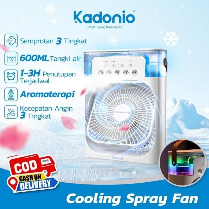 Terbaru  Kadonio Ac Portable Air Cooler Nano Spray 3 Gigi 600Ml Zonkizona