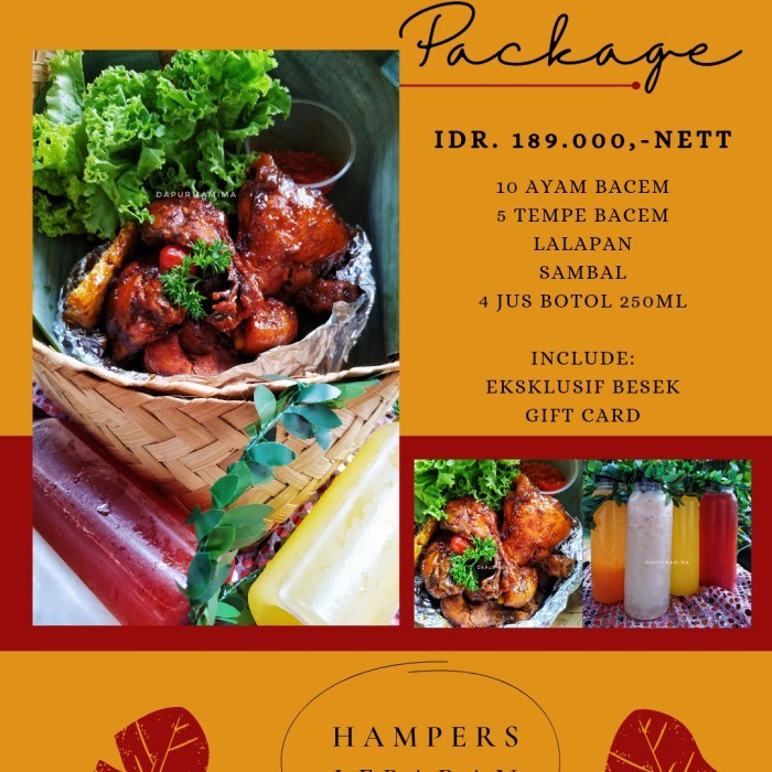 

Limited besek package hampers lebaran idul fitri ayam bakar bacem Baru!
