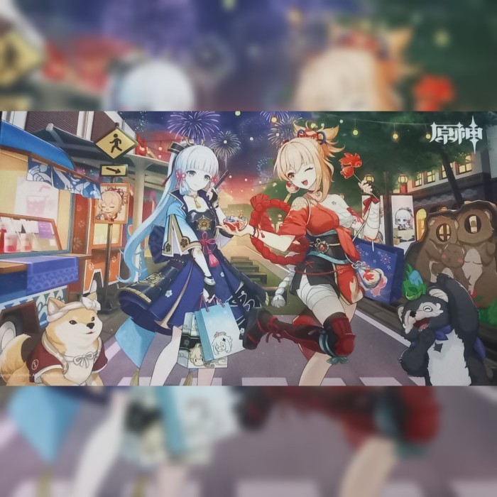 Mousepad Genshin Impact Festival Kenangan Teyvat Hoyo