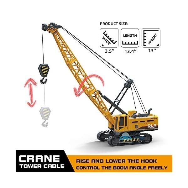 mainan crane tower truk kontruksi builder