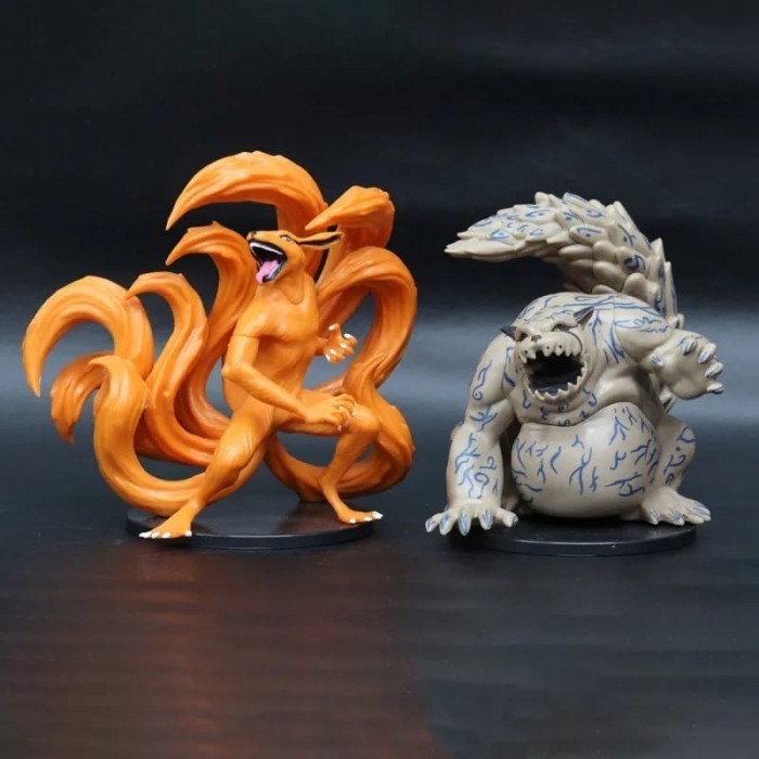 ACTION FIGURE NARUTO KYUBI BIJUU KURAMA SHUKAKU SET 2
