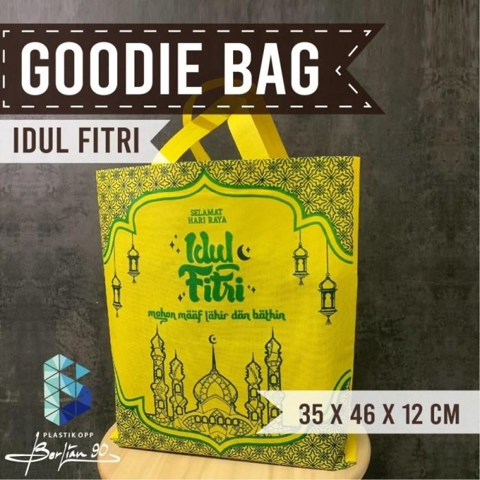 

Tas Spundbond Lebaran 35X46X12 Goodie Bag Tas Kain Idul Fitri Ramadhan 094