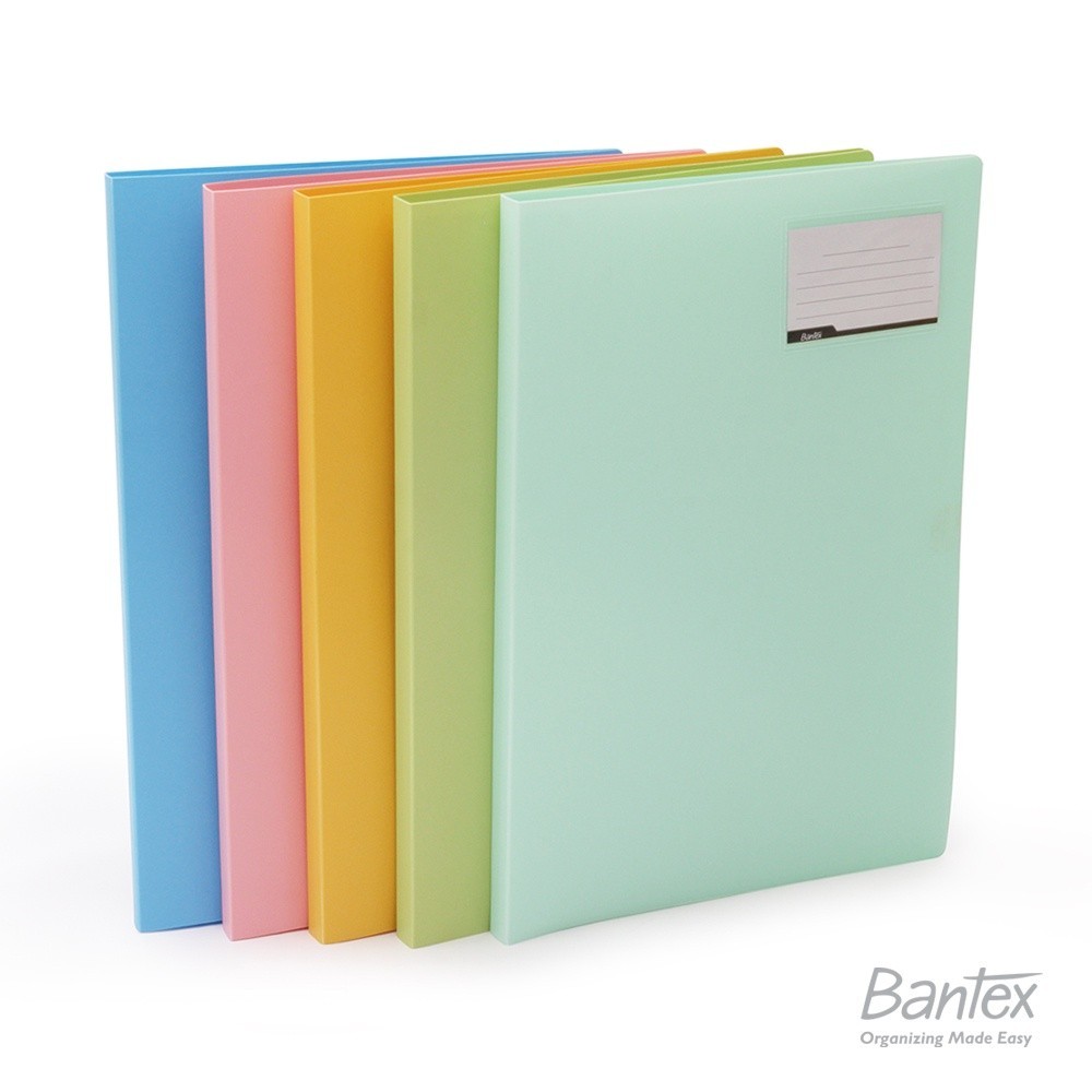 

[Stationery Spectrum] Bantex Display Book Clear Holder Folio F4 Pastel 3185