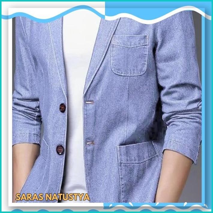 BLAZER SEAN OT  BLAZER PRIA JEANS HEMAT 