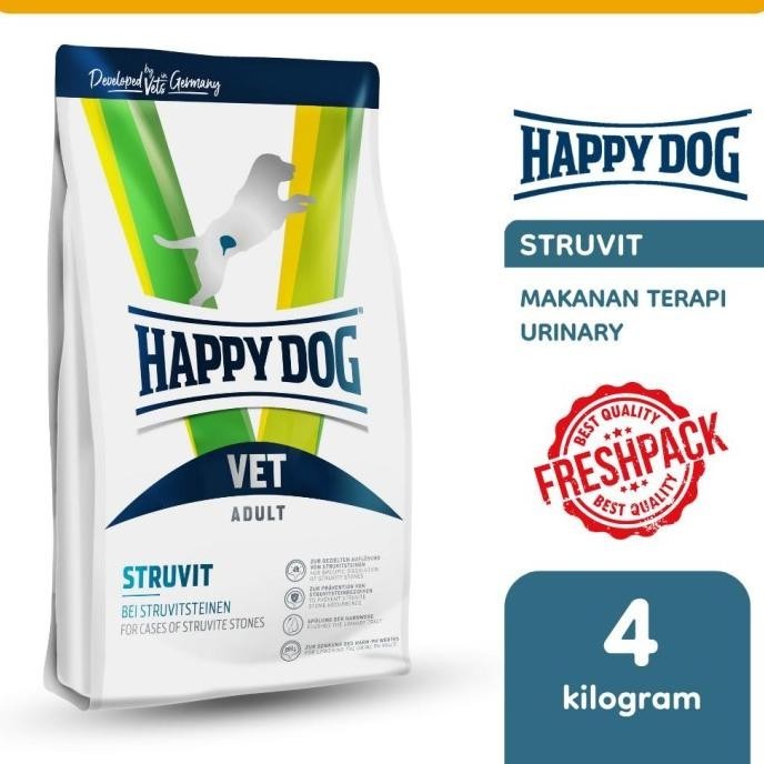 MAKANAN ANJING KHUSUS URINARY HAPPY DOG VET STRUVIT 4KG INDAHMITA22