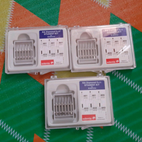 EDENTA BUR DIAMOND SET 6 (RA) STUDENT KIT - LOW SPEED