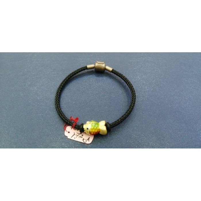 GELANG TALI EMAS ANAK DEWASA PIXIU 22K MODEL IKAN KOI