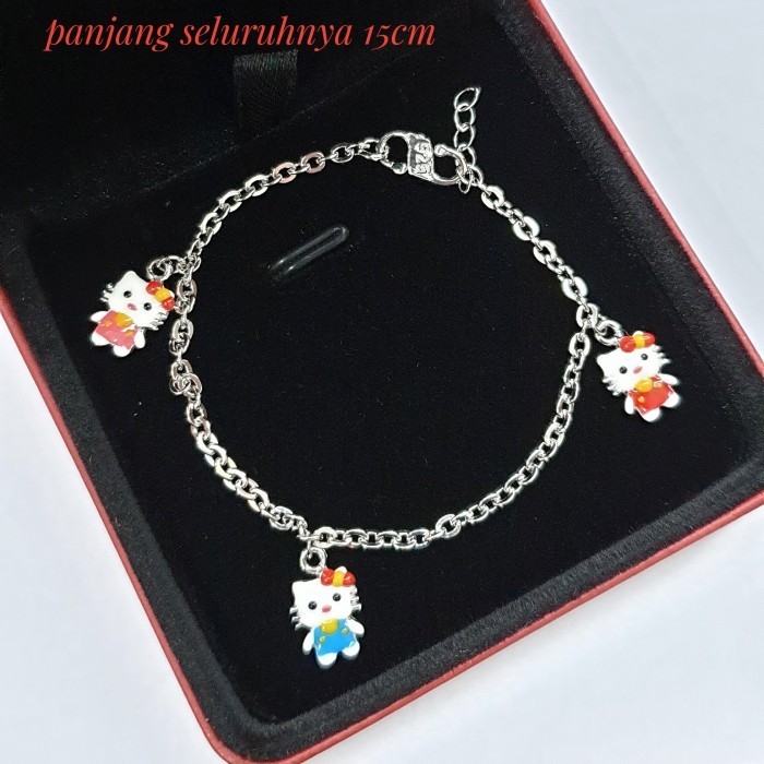 GELANG TANGAN ANAK/GELANG BAYI PERAK SILVER 925 LAPIS EMAS PUTIH