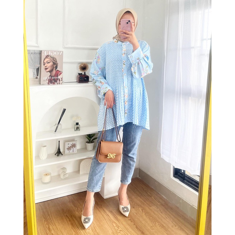 PREMIUM fatunhijabs- reva atasan pleats