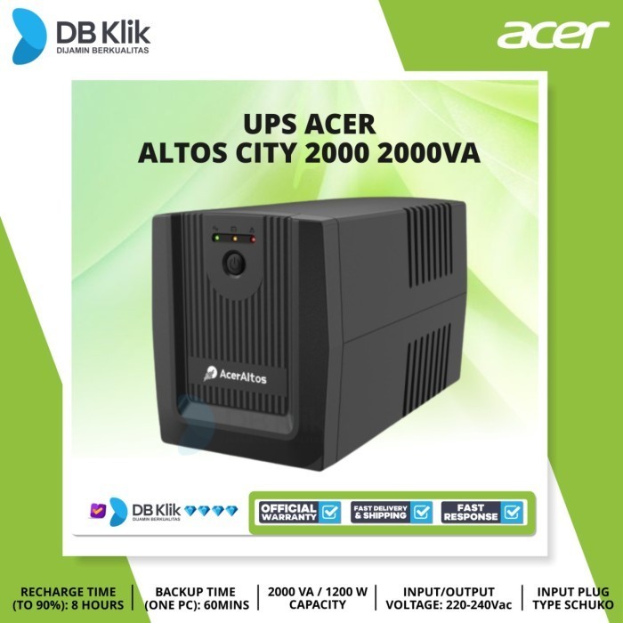 Ups Altos City 2000 2000Va 1200Watt - Altos City 2000 Ups