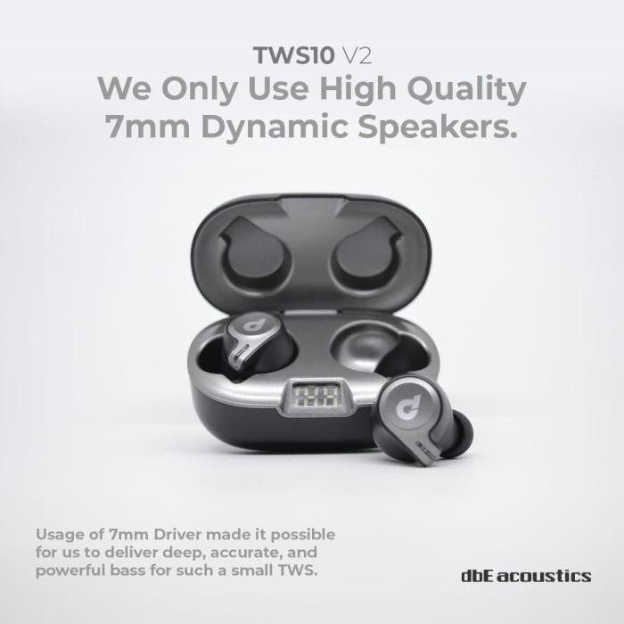 DBE TWS10 V2 HIGH FIDELITY TWS BLUETOOTH EARPHONE ENC MICROPHONE