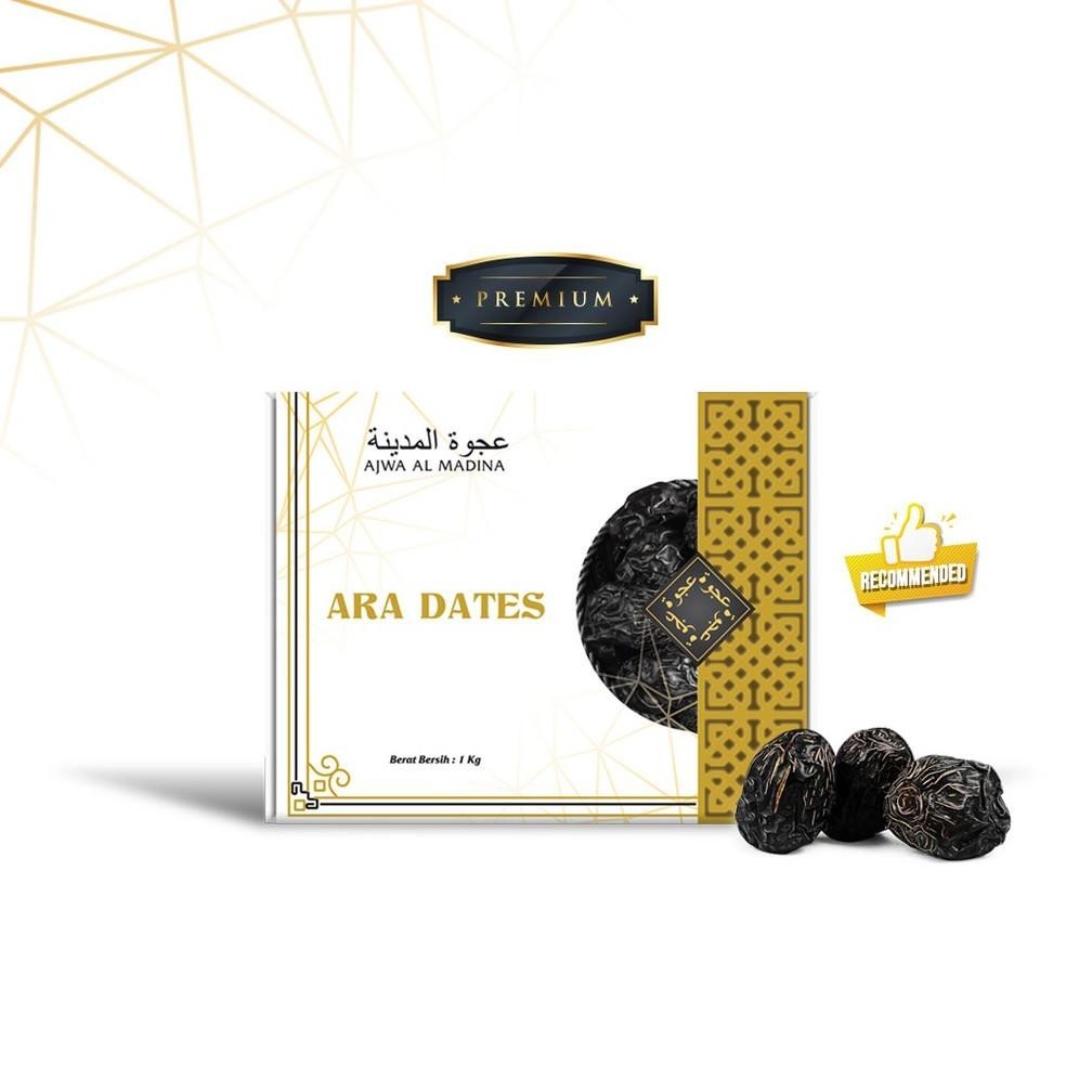 

Restock Lagiii!! Kurma Ajwa Premium Kemtan / Kurma Rosul Ara Dates 1Kg