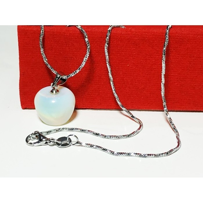 VEE KALUNG TITANIUM LIONTIN BATU KALIMAYA API MODEL APEL