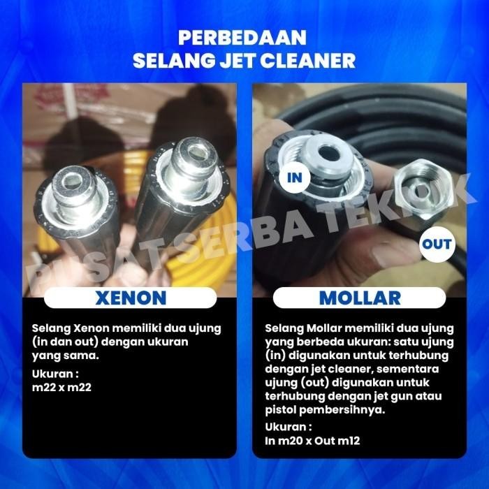 Selang Jet Cleaner 5M 6M 10M 15M 20M 25M / Selang Steam Mollar