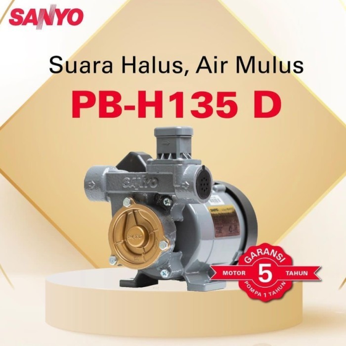 SANYO POMPA AIR PENDORONG OTOMATIS AUTOMATIC BOSTER PBH 135 D PBH135 D