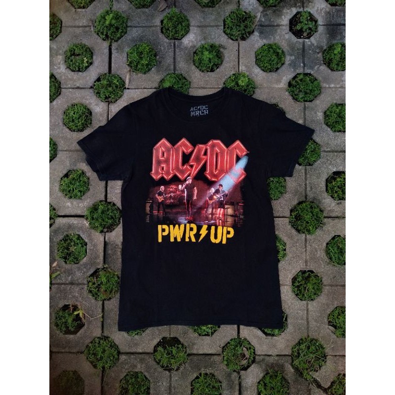 T-shirt Kaos Band Second ACDC Album Power Up