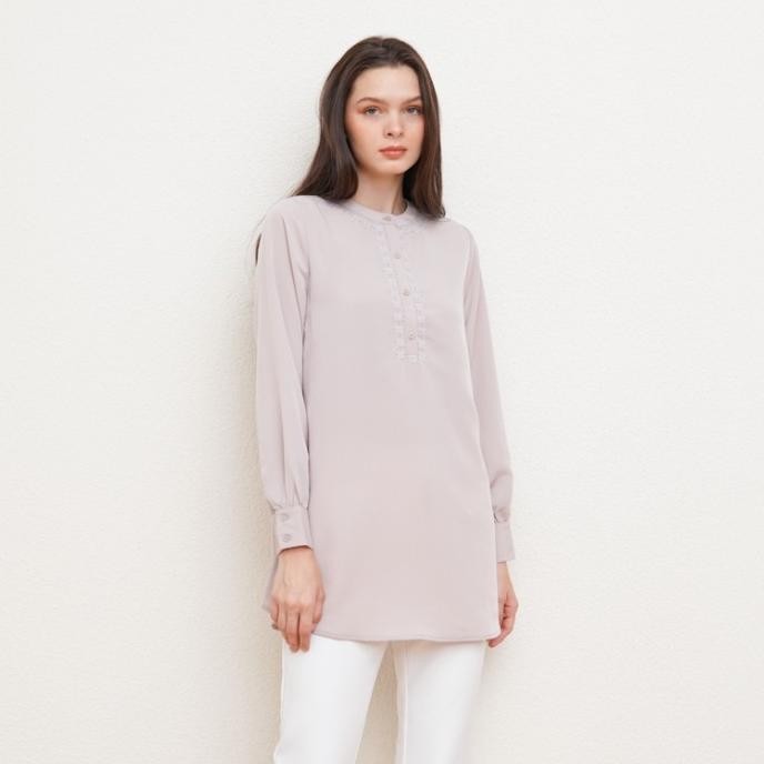 Valino Ladies Tunik Lengan Panjang Pink Wanita - D-Cdfg14-V5