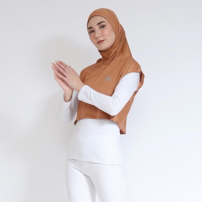 Airfit - Hijab Jilbab Rompi Instan Hoodie Crop Top Wanita Sport Senam