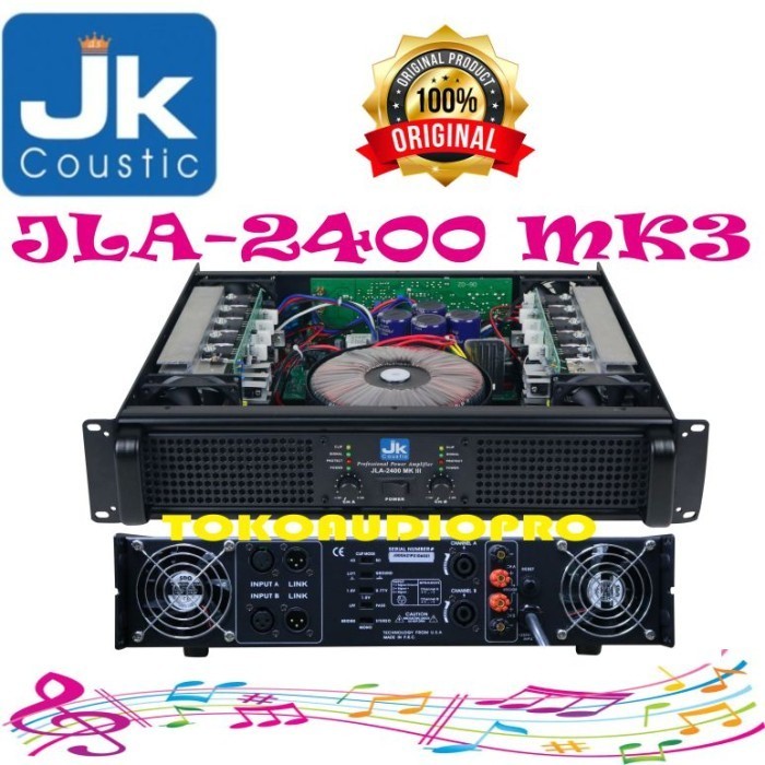 Ready jk coustic jla2400 jla-2400 jla 2400 power amplifier