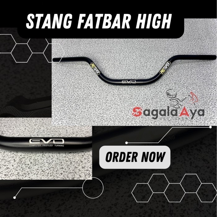 TERMURAH - stang fatbar high tinggi model wilwood universal touring CB150x versys