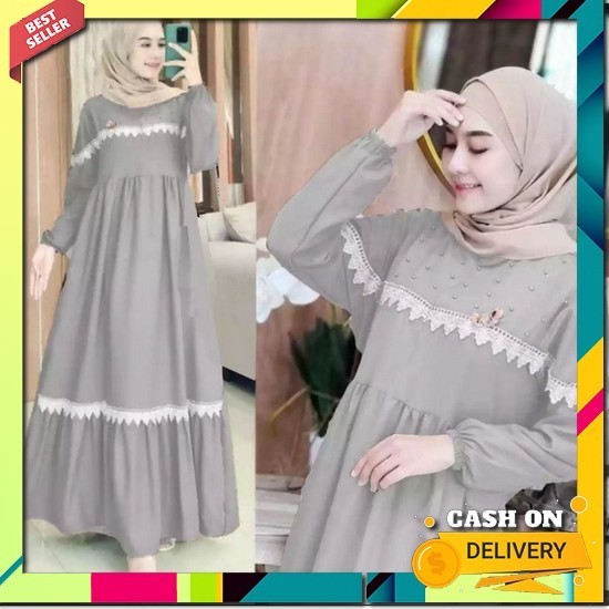 Gamis Wanita Terbaru 2024 Baju Lebaran Murah Idul Fitri Raya Bju Lbaran Gasmis Model Terbaru Gamus D