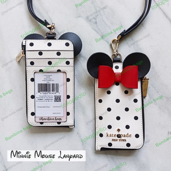 

BEBAS ONGKIR - Kate Spade Minnie Mouse Lanyard ID