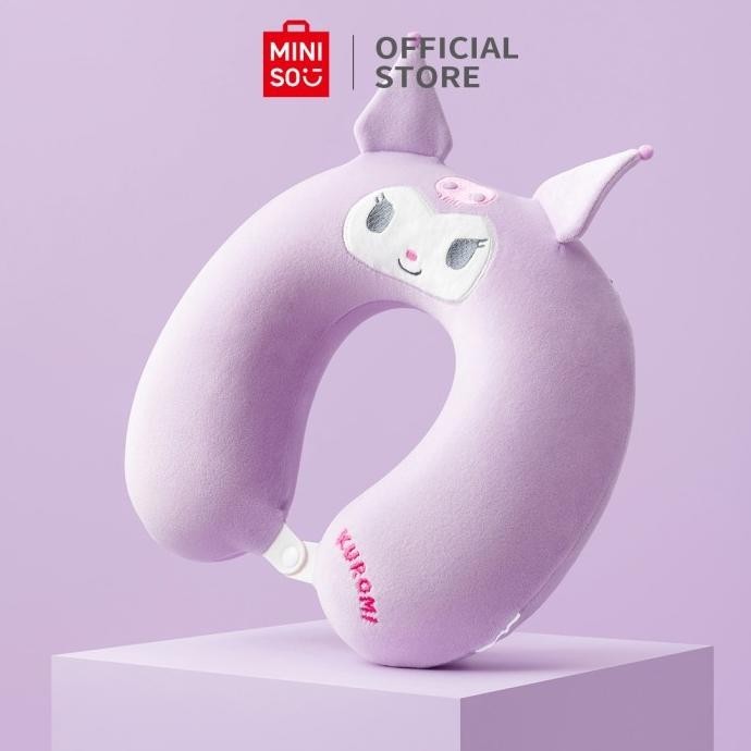 Miniso Sanrio Travel Bantal Leher Memory Bantal  Travel Pillow Lucu