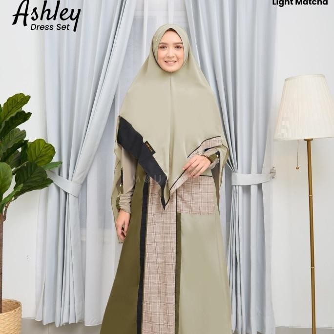 Ashley Set Gamis Syari Original Mouza