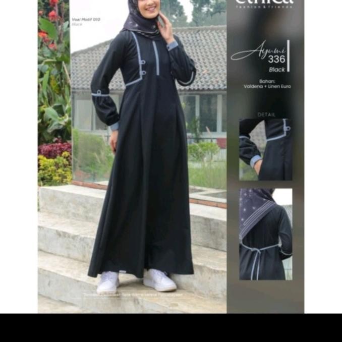 Gamis Ethica Ayumi 336 Black