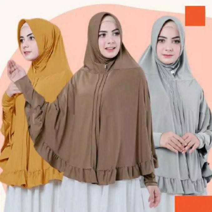 Bergo Instan Syari Lengan Jilbab Tangan Jumbo - Tom