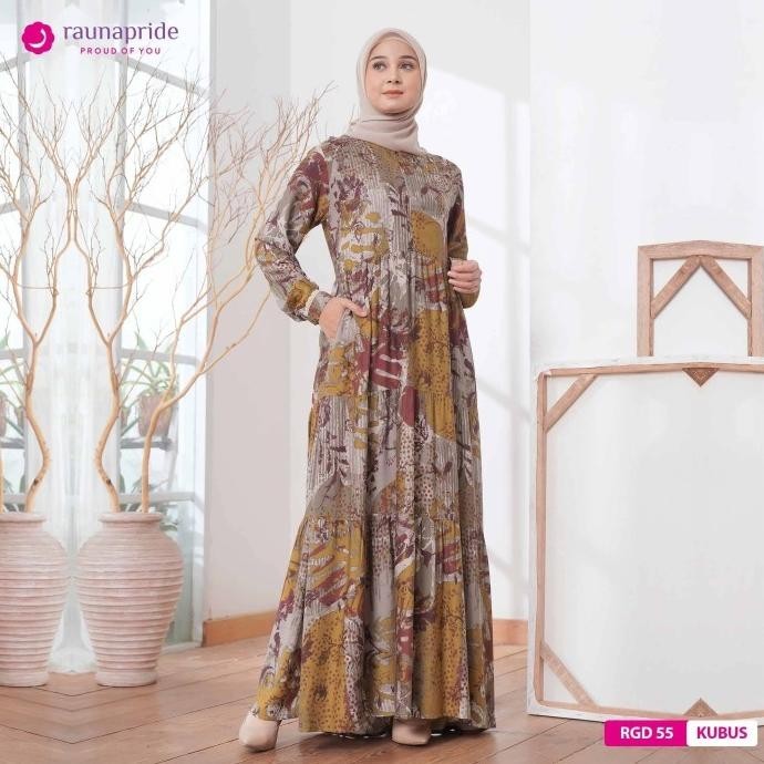 Rauna - Baju Muslim - Gamis Dewasa 55 Kubus