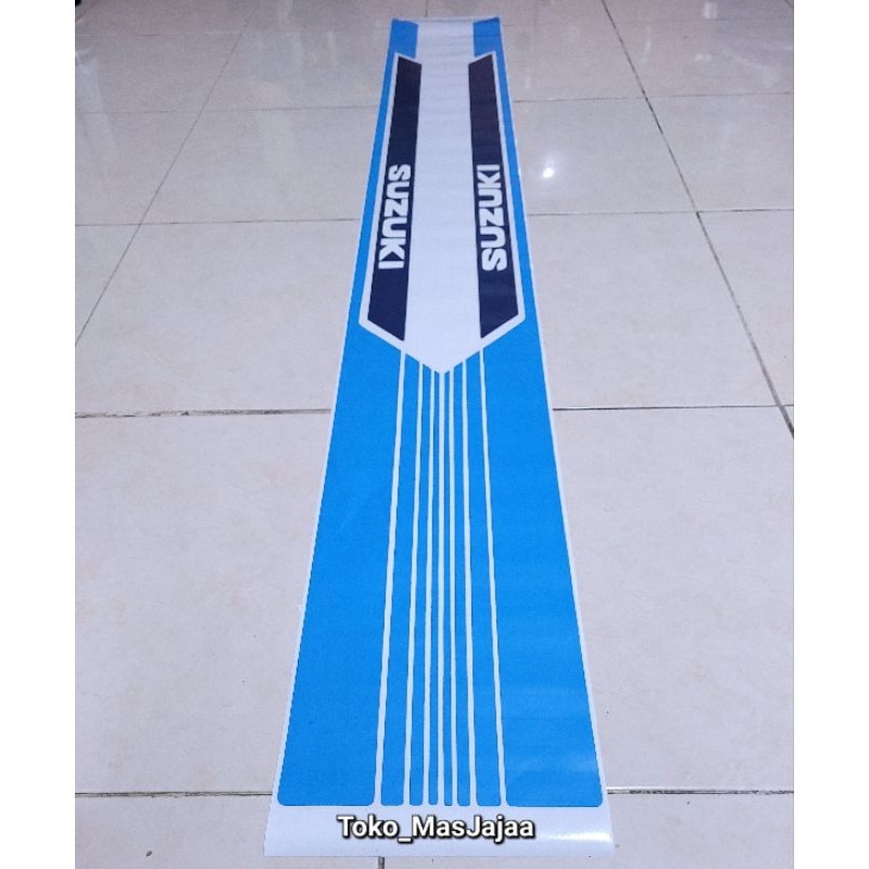 Sticker stiker body bak suzuki carry pick up 1.0 / stiker suzuki carry 1.0 biru sepasang / stiker su