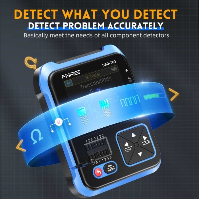 Osiloskop FNIRSI Portable Transistor Tester & Digital Oscilloscope