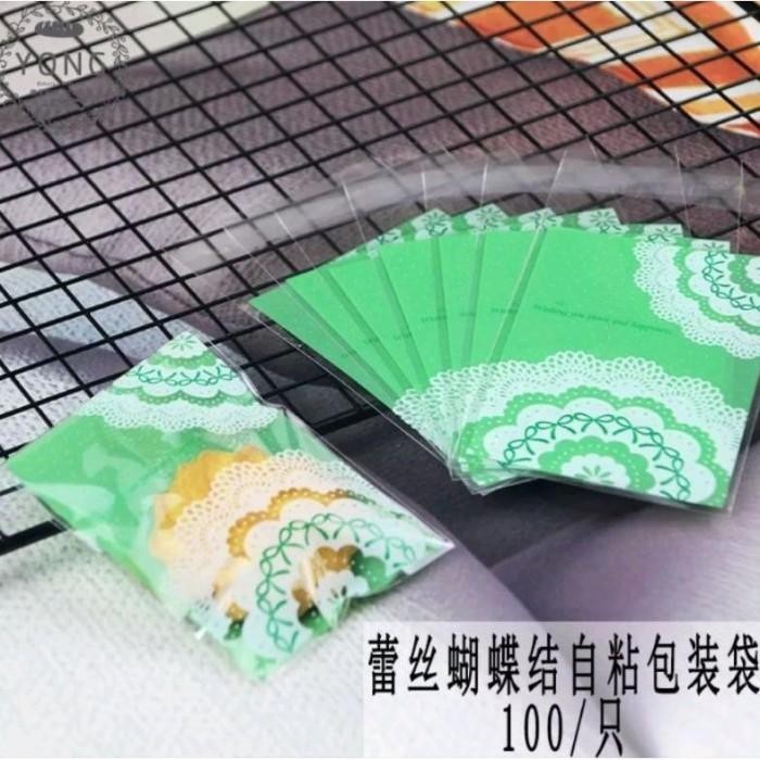 

100Pcs Plastik Kemasan Opp Lebaran Idul Fitri Untuk Kue, Cookies 048