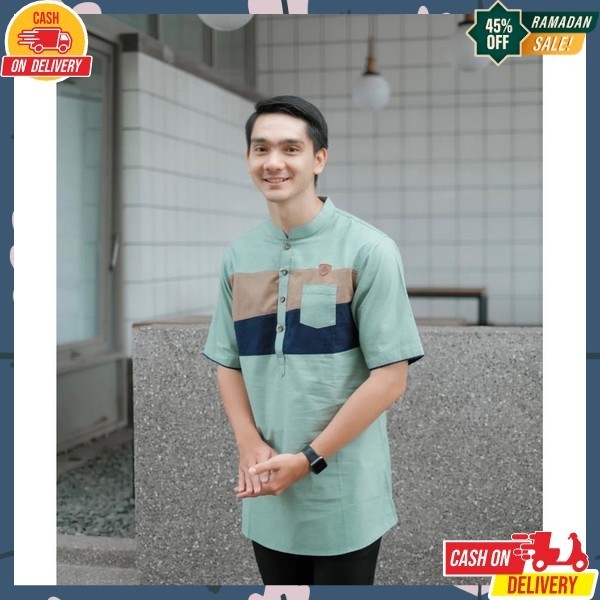 Baju Koko Kemeja Koko Pria Kmja Modern Peria Musl Baju Muslim Remaja Bj Coco Bju Jumbo Koko Keneja K