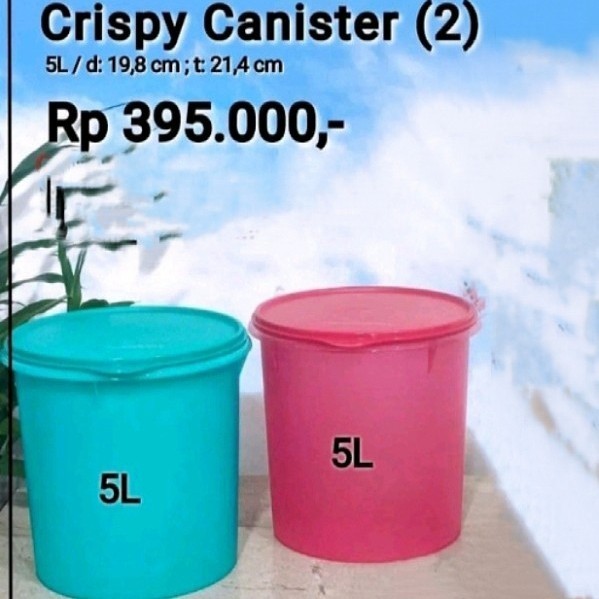 crispy canister medium canister toples Tupperware 5Liter