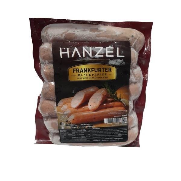 

HANZEL BEEF FRANKFURTER BLACK PAPER 360 GR