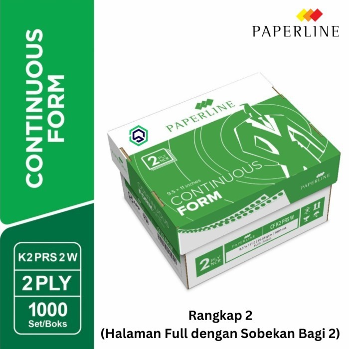 

Continuous Form Kertas Komputer Paperline 9.5 X11 2 Ply Cf K2 Prs