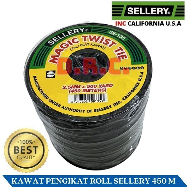 

Pengikat Magic Twist Tie 480M Hitam (59-135) Sellery