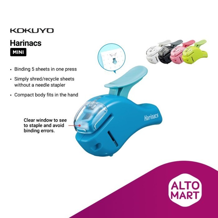 

Kokuyo Harinacs Compact Alpha Stapleless Stapler