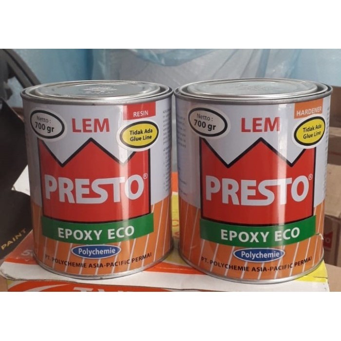 

Lem Presto Epoxy Eco 2Komponen @700Gr Per Set / Lem Batu Marmer Granit