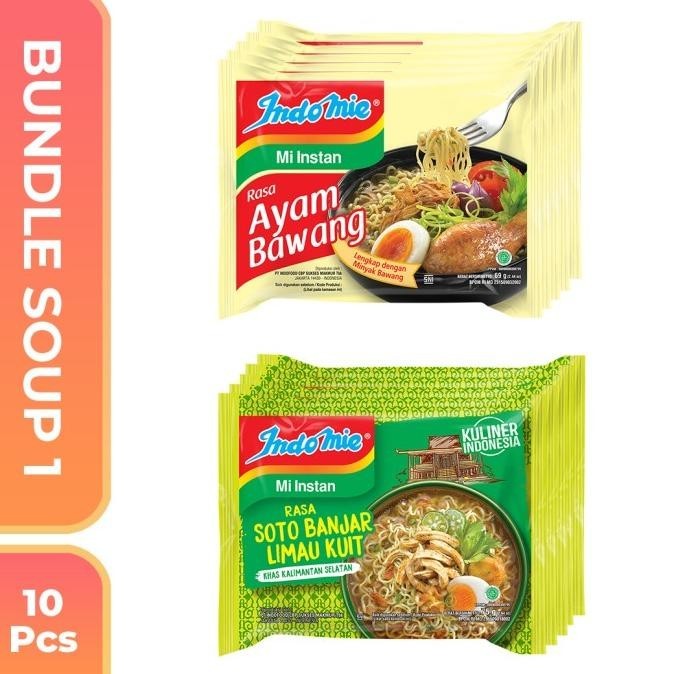 

Indomie Bundle Soup 1 isi 10 Pcs
